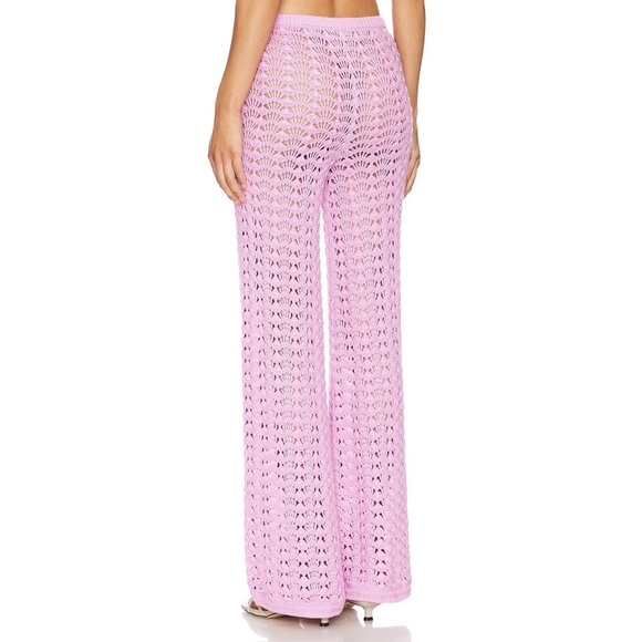 NWT LOVERS & FRIENDS | Pink Cotton Estie Pointelle Knit Top & Pant SET | Size S - Picture 5 of 14